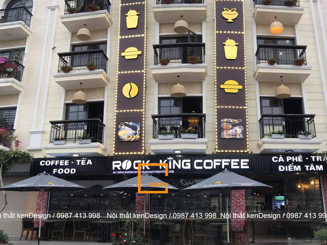 Thiết kế quán cà phê Rock - king Coffee